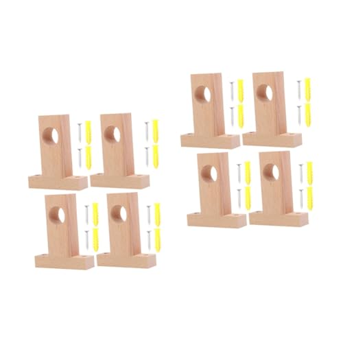 Cabilock 2 Sätze Teiliges Gardinenstangenhalter Aus Holz Wandmontage Installieren Für Vorhänge Wohn Und Schlafzimmer Design 4 Stück * 2 Cabilock 2 Sätze Teiliges Gardinenstangenhalter Aus Holz Wandmontage Installieren Für Vorhänge Wohn Und Schlafzimmer Design 4 Stück * 2 von Cabilock