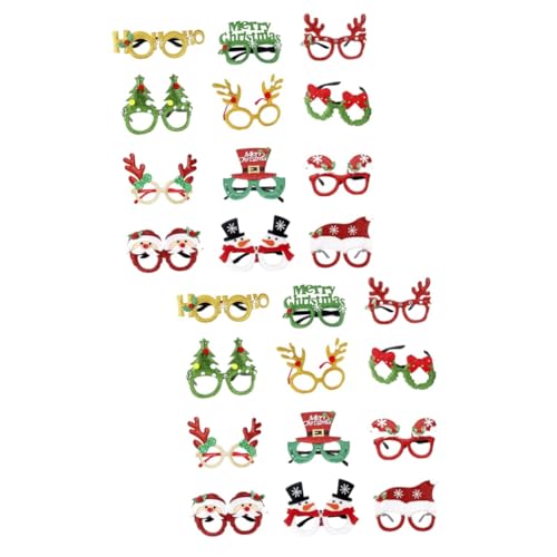 Cabilock 2 Sätze Weihnachtsgläser Weihnachten Lustige Brillen Urlaubsparty-brille Schneemann-brille Weihnachtsbaum Brille Weihnachtsbrille Kostüm Brille Baumwollfüllung Rot 12 Stücke * 2 Cabilock 2 Sätze Weihnachtsgläser Weihnachten Lustige Brillen Urlaubsparty-brille Schneemann-brille Weihnachtsbaum Brille Weihnachtsbrille Kostüm Brille Baumwollfüllung Rot 12 Stücke * 2 von Cabilock