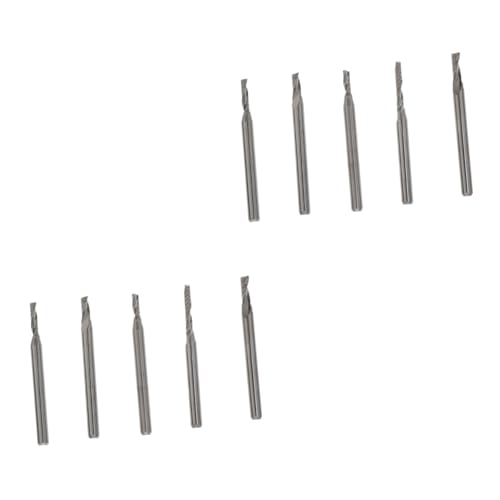 Cabilock 2 Sätze Wolframfräser Holzbearbeitung Schnitzmesser Gravur Fräswerkzeug Cnc Fräser Cnc Fräser Bits Cnc Bits Fräsbits Cnc Fräser Ende Silber von Cabilock