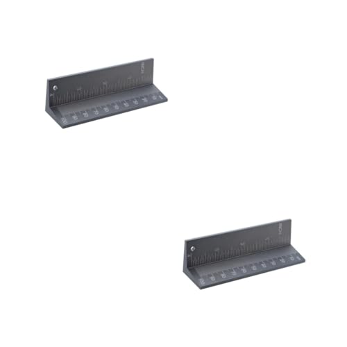 Cabilock 2 Stck. Limit-Ring-Locator Holzbearbeitungswerkzeuge Holzwerkzeuge Holzbearbeitungs-Bohrlokalisierungswerkzeug Einstellbarer Loch -Locator Bohrloch-Locator Aluminiumlegierung Grau von Cabilock