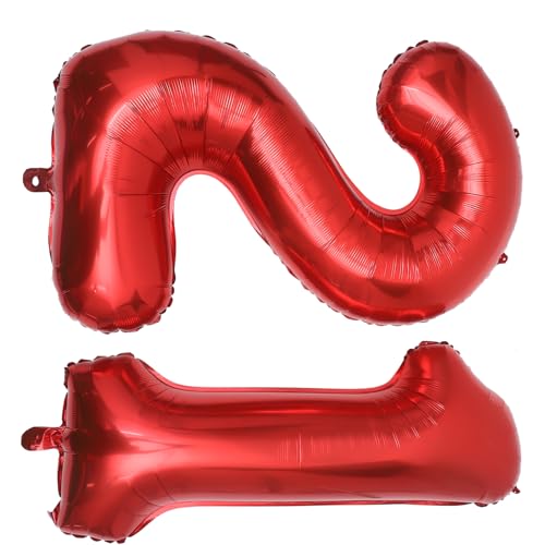 Cabilock Folienluftballon 2 Stück 1 2 Ballon Multi Party Hochzeitsdeko Requisiten Für Das Szenenlayout Zahlendekor Geburtstagsversorgung Dekorationen Für Geburtstagsfeiern Aluminiumfolie Rot Cabilock Folienluftballon 2 Stück 1 2 Ballon Multi Party Hochzeitsdeko Requisiten Für Das Szenenlayout Zahlendekor Geburtstagsversorgung Dekorationen Für Geburtstagsfeiern Aluminiumfolie Rot von Cabilock
