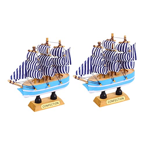 Cabilock 2 Stück Abschluss Tortendeko Segelboot Cake Toppers Kreative Kuchendekoration für Graduierungsfeiern Tischdeko für Unvergessliche von Cabilock