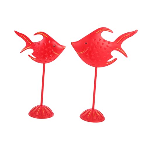 Cabilock 2 Stück Fischverzierung Stranddekor Küstentischdekoration Fischnetzdekoration Heimdekoration Für Party Aquariumdekorationen Schreibtischaufsatz Desktop-Ornament Rot Holz Cabilock 2 Stück Fischverzierung Stranddekor Küstentischdekoration Fischnetzdekoration Heimdekoration Für Party Aquariumdekorationen Schreibtischaufsatz Desktop-Ornament Rot Holz von Cabilock