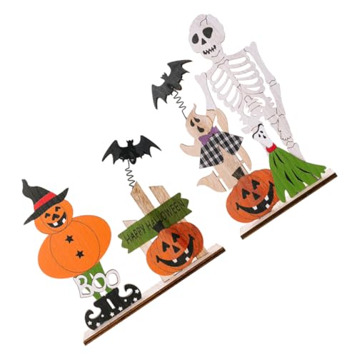 Cabilock 2 Stück Holz Halloween Tischdekoration Niedliche Skelett und Kürbis Tischschilder für Festliche für Halloween Feiern Fotorequisiten Cabilock 2 Stück Holz Halloween Tischdekoration Niedliche Skelett und Kürbis Tischschilder für Festliche für Halloween Feiern Fotorequisiten von Cabilock
