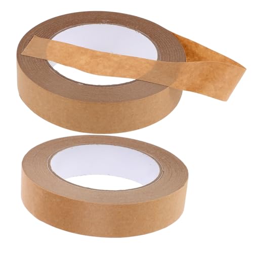 Cabilock 2 Stück Klebeband geschenkverpackung verpackungsband Kartonverschlussband Papiertape Paketband sich bewegendes Band braunes Packband Packpapier kleben Rahmenband Kraftpapier Brown Cabilock 2 Stück Klebeband geschenkverpackung verpackungsband Kartonverschlussband Papiertape Paketband sich bewegendes Band braunes Packband Packpapier kleben Rahmenband Kraftpapier Brown von Cabilock