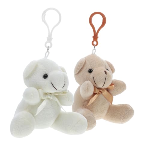 Cabilock 2 Stück Niedliche Plüsch Bärenanhänger mit Romantischem Schleifen Design für Hochzeiten und Geburtstage als Schlüsselanhänger oder Taschen Dekoration Cabilock 2 Stück Niedliche Plüsch Bärenanhänger mit Romantischem Schleifen Design für Hochzeiten und Geburtstage als Schlüsselanhänger oder Taschen Dekoration von Cabilock