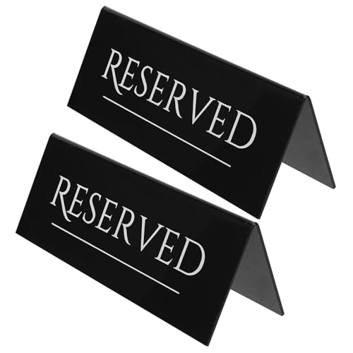 Cabilock 2 Stück Reservierte Tischschilder, Zeltförmige Einstellungsschilder, gästerreservierungstischzelte, Reservemarkierung Für Hochzeit, Geburtstagsfeier, Restaurant, Meeting Cabilock 2 Stück Reservierte Tischschilder, Zeltförmige Einstellungsschilder, gästerreservierungstischzelte, Reservemarkierung Für Hochzeit, Geburtstagsfeier, Restaurant, Meeting von Cabilock