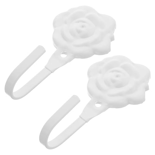 Cabilock 2 Stück Retro Vorhang Raffhalter aus Wandmontierte Haken für Gardinen Schals Handtücher Vielseitige Aufhänger im Eleganten Blumen Design Cabilock 2 Stück Retro Vorhang Raffhalter aus Wandmontierte Haken für Gardinen Schals Handtücher Vielseitige Aufhänger im Eleganten Blumen Design von Cabilock