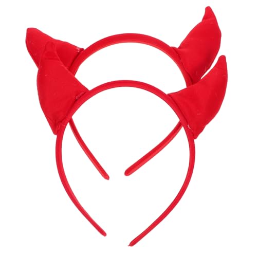 Cabilock 2 Stück Rotes Teufelshorn Haarreif Halloween Kopfschmuck für Frauen Mädchen Verstellbarer Animal Headwear Stirnband Vielseitig für Kostüm Party Cosplay und Alltag Geeignet Cabilock 2 Stück Rotes Teufelshorn Haarreif Halloween Kopfschmuck für Frauen Mädchen Verstellbarer Animal Headwear Stirnband Vielseitig für Kostüm Party Cosplay und Alltag Geeignet von Cabilock
