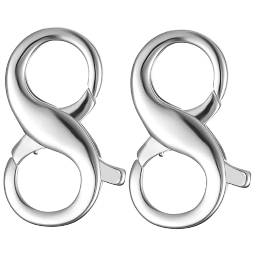 Cabilock 2 Stück Sterling Silber Doppel Lobster Verschluss Karabinerverschlüsse für Halskette Armband Schmuckherstellung Langlebig Elegant Vielseitig Einsetzbar Cabilock 2 Stück Sterling Silber Doppel Lobster Verschluss Karabinerverschlüsse für Halskette Armband Schmuckherstellung Langlebig Elegant Vielseitig Einsetzbar von Cabilock