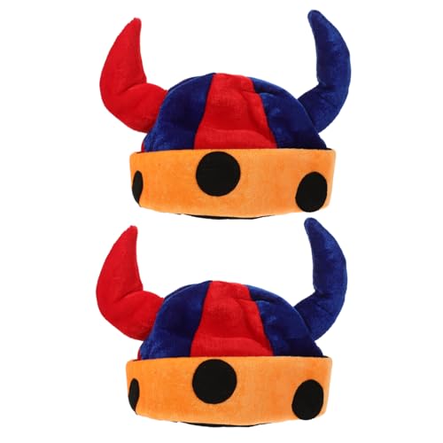 Cabilock 2 Stück Teiliges Clown Partyhüte Bunte Spitze Karnevalsmütze mit Hörner Design für Halloween Kostümfeste Kindergeburtstag und Karneval Cosplay Cabilock 2 Stück Teiliges Clown Partyhüte Bunte Spitze Karnevalsmütze mit Hörner Design für Halloween Kostümfeste Kindergeburtstag und Karneval Cosplay von Cabilock