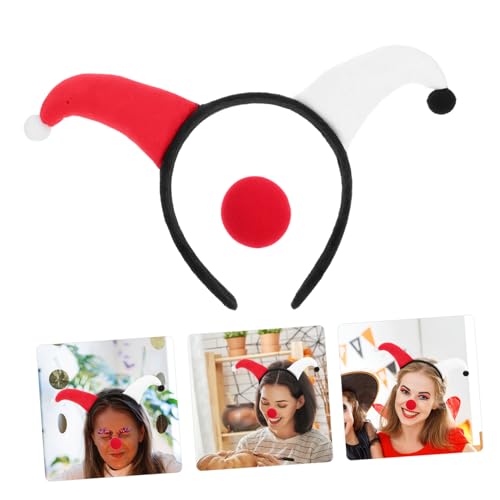 Cabilock 2stücke Haarband Halloween Stirnband Clown Hut Dunkel Hellrot Damen Karneval Kostüm Zubehör Party Verkleidung Kopfbedeckung Accessoires Cabilock 2stücke Haarband Halloween Stirnband Clown Hut Dunkel Hellrot Damen Karneval Kostüm Zubehör Party Verkleidung Kopfbedeckung Accessoires von Cabilock