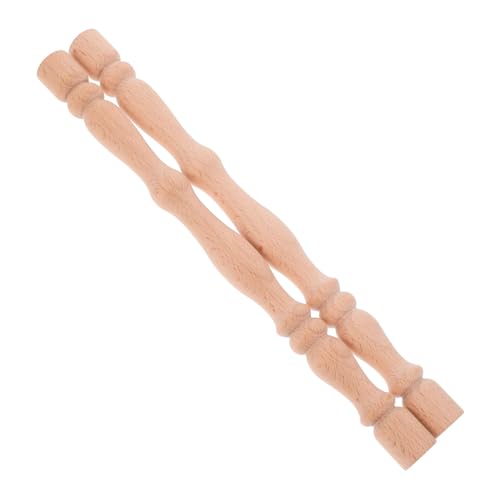 Cabilock 2 Stück Teiliges Kleine Massivholz Säulen Römische Säulen Holzornamente für Möbel Dekoration DIY Handwerk Wohnkultur Klassisch Glatt Verarbeitet von Cabilock