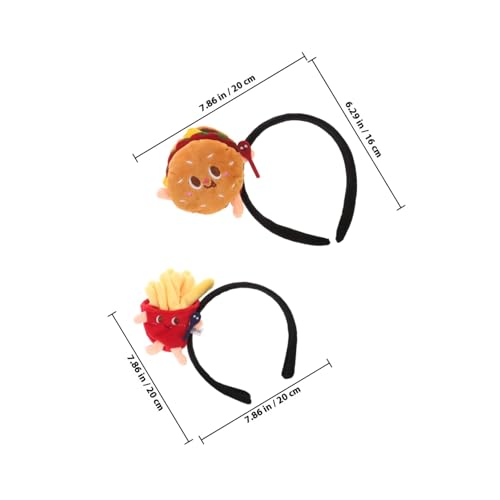 Cabilock 2 Stück Teiliges Lustiges Hamburger und Pommes Stirnband Cartoon Kostüm Kopfbedeckung für Erwachsene und Bequemes Verstellbares Party Cosplay accessoire Cabilock 2 Stück Teiliges Lustiges Hamburger und Pommes Stirnband Cartoon Kostüm Kopfbedeckung für Erwachsene und Bequemes Verstellbares Party Cosplay accessoire von Cabilock