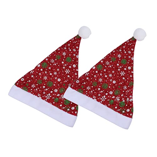 Cabilock 2 Stück Teiliges Set Weihnachtsmützen mit Schneeflocken Muster Weiche Warme Weihnachtskopfbedeckung für Kopfweite Festlicher Partyhut für Weihnachtsfeier und Winterliche Kostüme Cabilock 2 Stück Teiliges Set Weihnachtsmützen mit Schneeflocken Muster Weiche Warme Weihnachtskopfbedeckung für Kopfweite Festlicher Partyhut für Weihnachtsfeier und Winterliche Kostüme von Cabilock