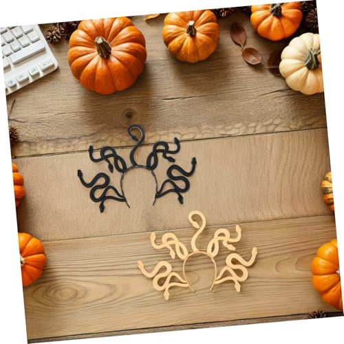 Cabilock 2 Stück Teiliges Snake Headpiece Realistische Schlangen Stirnbänder Leichtes Halloween Cosplay Zubehör für Frauen Festival Kostüm Party Kopfband Cabilock 2 Stück Teiliges Snake Headpiece Realistische Schlangen Stirnbänder Leichtes Halloween Cosplay Zubehör für Frauen Festival Kostüm Party Kopfband von Cabilock