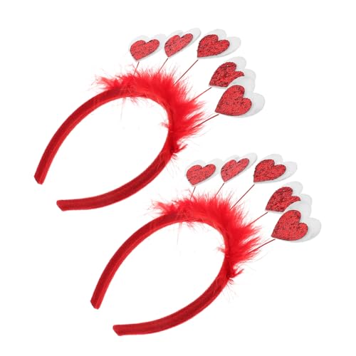 Cabilock 2 Stück Valentinstag Herz Haarreif Rote Pailletten Stirnbänder Damen Festliche Kopfbedeckung Für Party Arbeit Schule Liebe Accessoire Cabilock 2 Stück Valentinstag Herz Haarreif Rote Pailletten Stirnbänder Damen Festliche Kopfbedeckung Für Party Arbeit Schule Liebe Accessoire von Cabilock