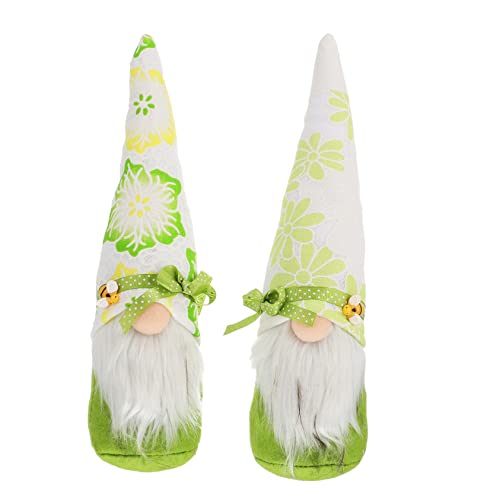 Cabilock 2 Stück Zwergpuppen Ornament Stoffhase Grüner Stoff von Cabilock