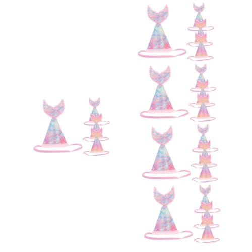 Cabilock 20 Stk Meerjungfrau-Geburtstagsmütze kindermütze kinder kappe Papierhüte für Geburtstagsfeiern Kinderkleidung für Mädchen Meerjungfrauenschwänze für Kinder Meerjungfrauenschwanz von Cabilock