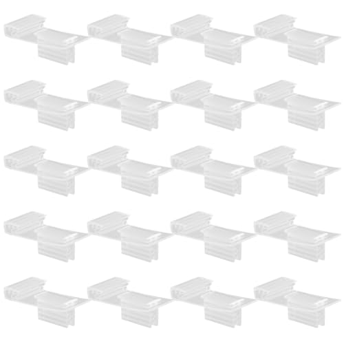 Cabilock 20 Stück Clip Etikettenhalter für Preisschilder Transparent Flexibel Einsetzbar für Supermärkte Einzelhandel und Verkaufsanzeigen Einfach zu Montieren Anwendbar von Cabilock