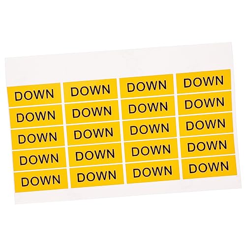 Cabilock 20 Stück Down Aufkleber für Maschinen Sicherheitswarnung Sticker für Geräte Selbstklebende Etiketten Klassischem für Ihrem Zuhause Cabilock 20 Stück Down Aufkleber für Maschinen Sicherheitswarnung Sticker für Geräte Selbstklebende Etiketten Klassischem für Ihrem Zuhause von Cabilock