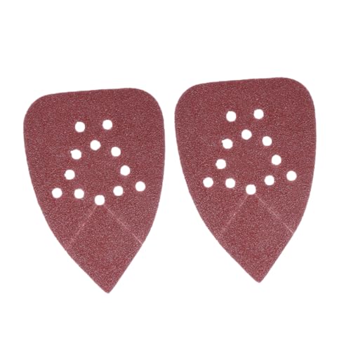 Cabilock 20 Stück Schleifpapier Schleifscheibe Schleifpapier Körnung Schleifdreieck Schleifpapier Schleifpapierscheiben Nassschleifpapier Beflockung Exzenterschleifpads von Cabilock