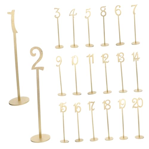 Cabilock 20 Stück Teiliges Holz Tischnummern mit Stabilem Standfuß Freistehend Goldfarben für Hochzeit Bridal Shower Party Restaurant Sitznummern Dekoration Cabilock 20 Stück Teiliges Holz Tischnummern mit Stabilem Standfuß Freistehend Goldfarben für Hochzeit Bridal Shower Party Restaurant Sitznummern Dekoration von Cabilock