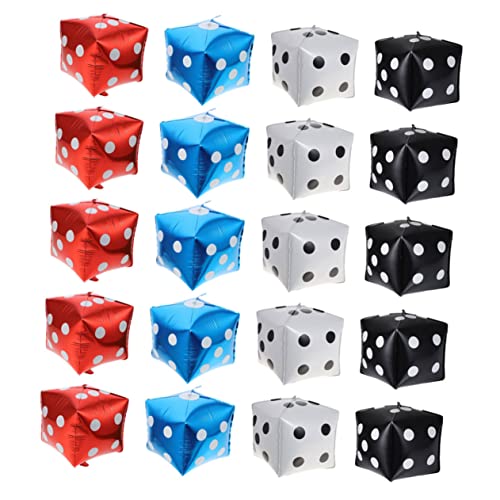 Cabilock 20 Stück Teiliges Würfel Folienballon Buntes Partydeko Würfelförmige Ballons in Rot Blau Fotorequisiten und Dekoration für Spiel und Geburtstagsfeiern Cabilock 20 Stück Teiliges Würfel Folienballon Buntes Partydeko Würfelförmige Ballons in Rot Blau Fotorequisiten und Dekoration für Spiel und Geburtstagsfeiern von Cabilock