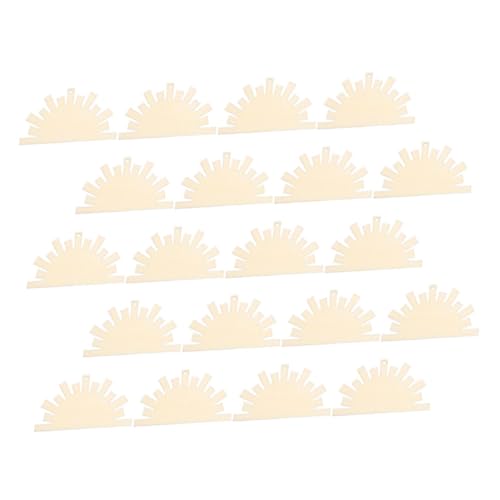 Cabilock 20 Stück Unvollendete Holzscheiben für Diy Bastelprojekte Holz Anhänger für Partys und Hochzeiten Leicht zu Bemalende Holzplatten für Tischdekoration und von Cabilock
