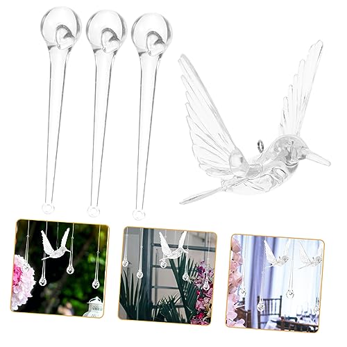 Cabilock 20 Stück Wassertropfen-anhänger Kolibri Modern Hochzeit Garten Hängende Ornamente Drinnen Kristalle Hummingbird -Dekorationen Vogel- Schwebend Home-anhänger Acryl Transparent Cabilock 20 Stück Wassertropfen-anhänger Kolibri Modern Hochzeit Garten Hängende Ornamente Drinnen Kristalle Hummingbird -Dekorationen Vogel- Schwebend Home-anhänger Acryl Transparent von Cabilock