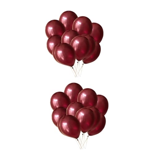 Cabilock 200 Stück 12 weinrote Luftballons Latexballons Heliumballons aus Latex Dekorationen für Hochzeitsballons Ballongas latex luftballons قرآن Geburtstagsfeier Ballon Halloween Konfetti von Cabilock