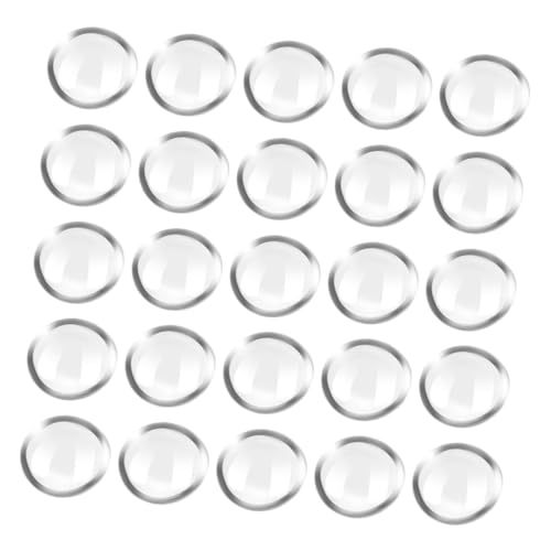 Cabilock 200 Stück Klare Flachglassteine für Aquarien Vasenfüllungen und Garten Dekoration Dekorative Glasperlen für Bastelarbeiten und Heimdekoration von Cabilock