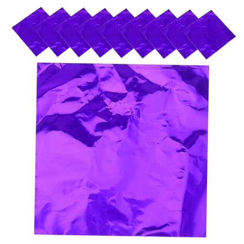 Cabilock 200St Geschenkpapier alufolie Werkzeug leicht süßigkeiten einzelhandel Schokoladenform Keks Tams Weihnachtliche Schokoladenverpackung Packpapier aus Aluminiumfolie Violett Cabilock 200St Geschenkpapier alufolie Werkzeug leicht süßigkeiten einzelhandel Schokoladenform Keks Tams Weihnachtliche Schokoladenverpackung Packpapier aus Aluminiumfolie Violett von Cabilock