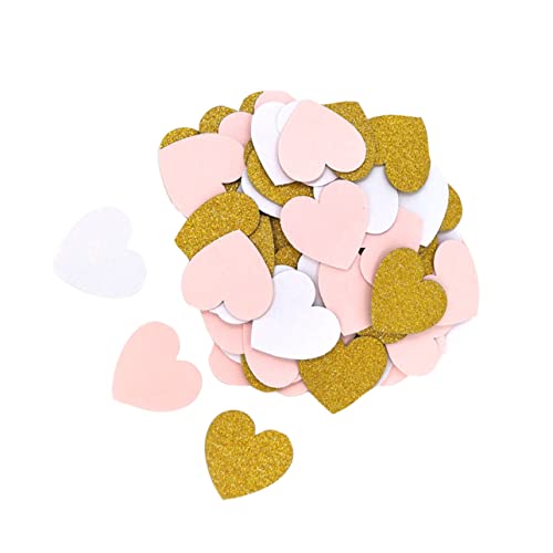 Cabilock 200Stücke Liebesherz Papier Konfetti Ca Rosa Weiß Und Partydekoration Für Hochzeit Babyparty Und Festivals Umweltfreundliches Konfetti von Cabilock