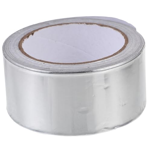 Cabilock 20M Aluminiumklebeband Hitzebeständig Breit Selbstklebendes Dichtband für Rohrisolierung Wasserdichtes Leitfähiges Klebeband für Metalloberflächen von Cabilock