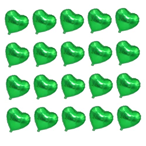 Cabilock 20St Herzballons Liebes-Herz-Ballons grüner Ballonballon Valentinsballons Valentinstag-Ballons st patricks day decorations heart balloons valentinstag ballon Hochzeitsballons Green von Cabilock