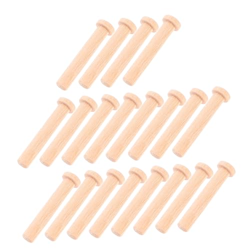 Cabilock 20Stücke Holzstifte Förmige Runde Holznägel für Kunsthandwerk Holzarbeiten Robust Vielseitig Einsetzbar für Modellbau Kreative Projekte Cabilock 20Stücke Holzstifte Förmige Runde Holznägel für Kunsthandwerk Holzarbeiten Robust Vielseitig Einsetzbar für Modellbau Kreative Projekte von Cabilock