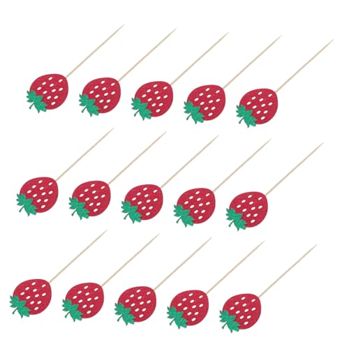 Cabilock 24 Stück Glitzernde Rote Erdbeer Cupcake Topper Frucht Dekorationen für Geburtstagsfeiern Shower und Desserts für Frauen Cabilock 24 Stück Glitzernde Rote Erdbeer Cupcake Topper Frucht Dekorationen für Geburtstagsfeiern Shower und Desserts für Frauen von Cabilock