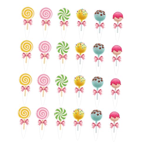 Cabilock 24 Stück Lollipop Cupcake Topper für Geburtstagsfeiern Süßigkeiten Themen Dekoration für Kinderpartys Muffins und Desserts Hochwertige und Kreative Designs Cabilock 24 Stück Lollipop Cupcake Topper für Geburtstagsfeiern Süßigkeiten Themen Dekoration für Kinderpartys Muffins und Desserts Hochwertige und Kreative Designs von Cabilock