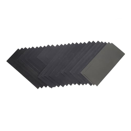 Cabilock 24 Stück Matte Papierkombination Schmirgelleinen Für Metall Handschleifer Für Holz Möbelschleifer Schleifpapier Für Holzscheibe Winkelschleifer-aufsatz Schleifset Grey Sandpapier von Cabilock