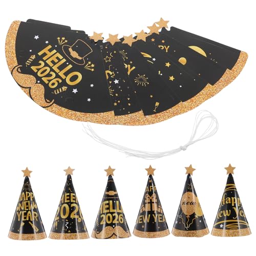 Cabilock 24 Stück Teiliges Neujahrs Partyhüte Papierkegel für Silvester Vielseitige Geburtstags und Festtagsdekoration Wiederverwendbar Faltbar für Große Feiern und Fotoaccessoires Cabilock 24 Stück Teiliges Neujahrs Partyhüte Papierkegel für Silvester Vielseitige Geburtstags und Festtagsdekoration Wiederverwendbar Faltbar für Große Feiern und Fotoaccessoires von Cabilock