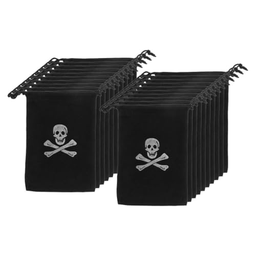 Cabilock 24st Piraten-aufbewahrungstasche Piraten-thementaschen Taschen Für Halloween-leckerbissen Taschen Für Piratenpartys Piratenbeutel Halloween-piraten-süßigkeitstüten Black Polyester Cabilock 24st Piraten-aufbewahrungstasche Piraten-thementaschen Taschen Für Halloween-leckerbissen Taschen Für Piratenpartys Piratenbeutel Halloween-piraten-süßigkeitstüten Black Polyester von Cabilock