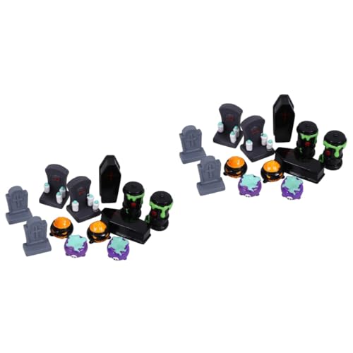 Cabilock 24stücke Teiliges Halloween Miniatur-Dekorationen Resin Kreative Figuren Für Tischdeko Halloween-Ornamente Für Spukhaus Und Garten-Dekoration Cabilock 24stücke Teiliges Halloween Miniatur-Dekorationen Resin Kreative Figuren Für Tischdeko Halloween-Ornamente Für Spukhaus Und Garten-Dekoration von Cabilock