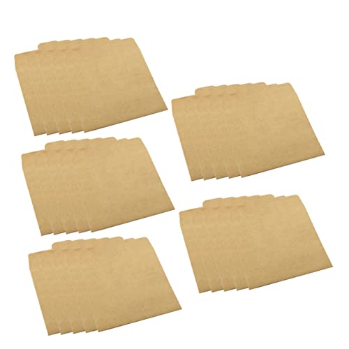 Cabilock 25 Stück Kraft Cd Hüllen Multifunktionale Tragbare Cd Taschen Aus Kraftpapier Verschlussumschläge DVD Aufbewahrung Für Zuhause von Cabilock