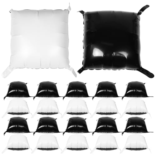 Cabilock 25 Stück Quadratische Folienballonwand Doppelseitiger Quadratischer Ballonwand Hintergrund – DIY Tunnelbogen Girlande Für Hochzeit Geburtstag Babyparty Jahrestag von Cabilock