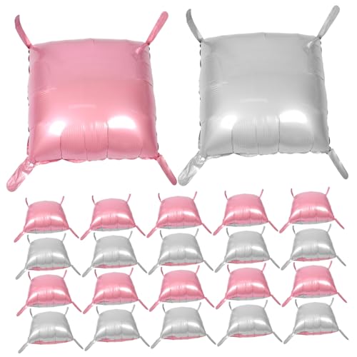Cabilock 25 Stück Quadratische Folienballonwand Doppelseitiger Quadratischer Ballonwand Hintergrund – DIY Tunnelbogen Girlande Für Hochzeit Geburtstag Babyparty Jahrestag von Cabilock