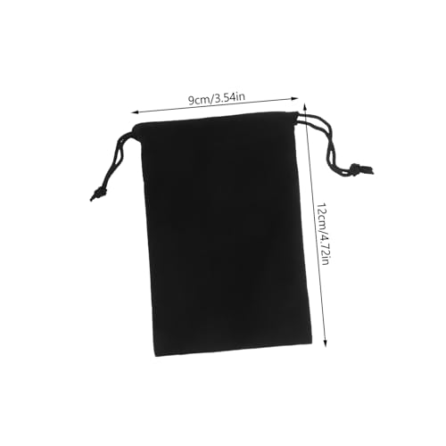 Cabilock 25 Stück Teiliges Schmuckbeutel aus Weichem mit Zugband Vielseitige Kleine Aufbewahrungssäcke für Ohrringe Geschenke Party Hochzeit und Weihnachtsdekoration von Cabilock