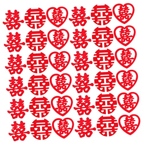 Cabilock 270 Stück Mini Happy Wort Konfetti Für Chinesische Hochzeit Xi Wort Konfetti Chinesische Dekorationen Chinesische Xi Dekorationen Chinesische Hochzeit Xi Konfetti Hochzeit von Cabilock