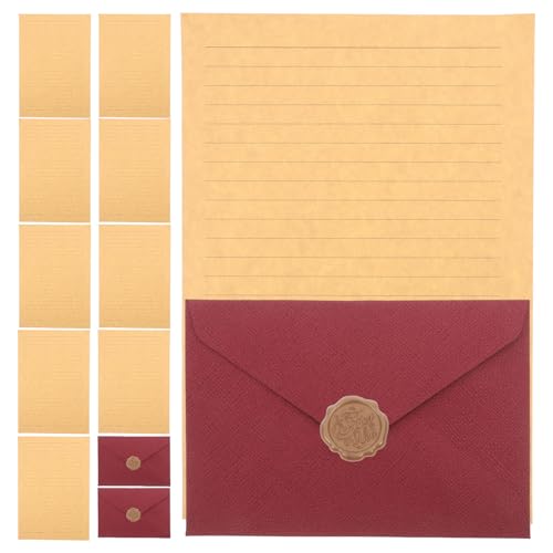 Cabilock 2Sätze Umschläge mit Briefpapier Trianguläre Klappe Luxuriöse Leinenstruktur für Einladungen Geburtstagskarten und Besondere Anlässe Cabilock 2Sätze Umschläge mit Briefpapier Trianguläre Klappe Luxuriöse Leinenstruktur für Einladungen Geburtstagskarten und Besondere Anlässe von Cabilock