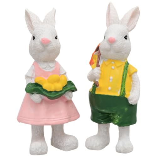 Cabilock 2St Kaninchen dekorative Ornamente Bausatz Hase Plüsch Animal Figures Easter Bunny Bunny-Dekoration tortendeko Einschulung Kaninchen-Desktop-Dekoration Ostern tierdekor Harz Cabilock 2St Kaninchen dekorative Ornamente Bausatz Hase Plüsch Animal Figures Easter Bunny Bunny-Dekoration tortendeko Einschulung Kaninchen-Desktop-Dekoration Ostern tierdekor Harz von Cabilock